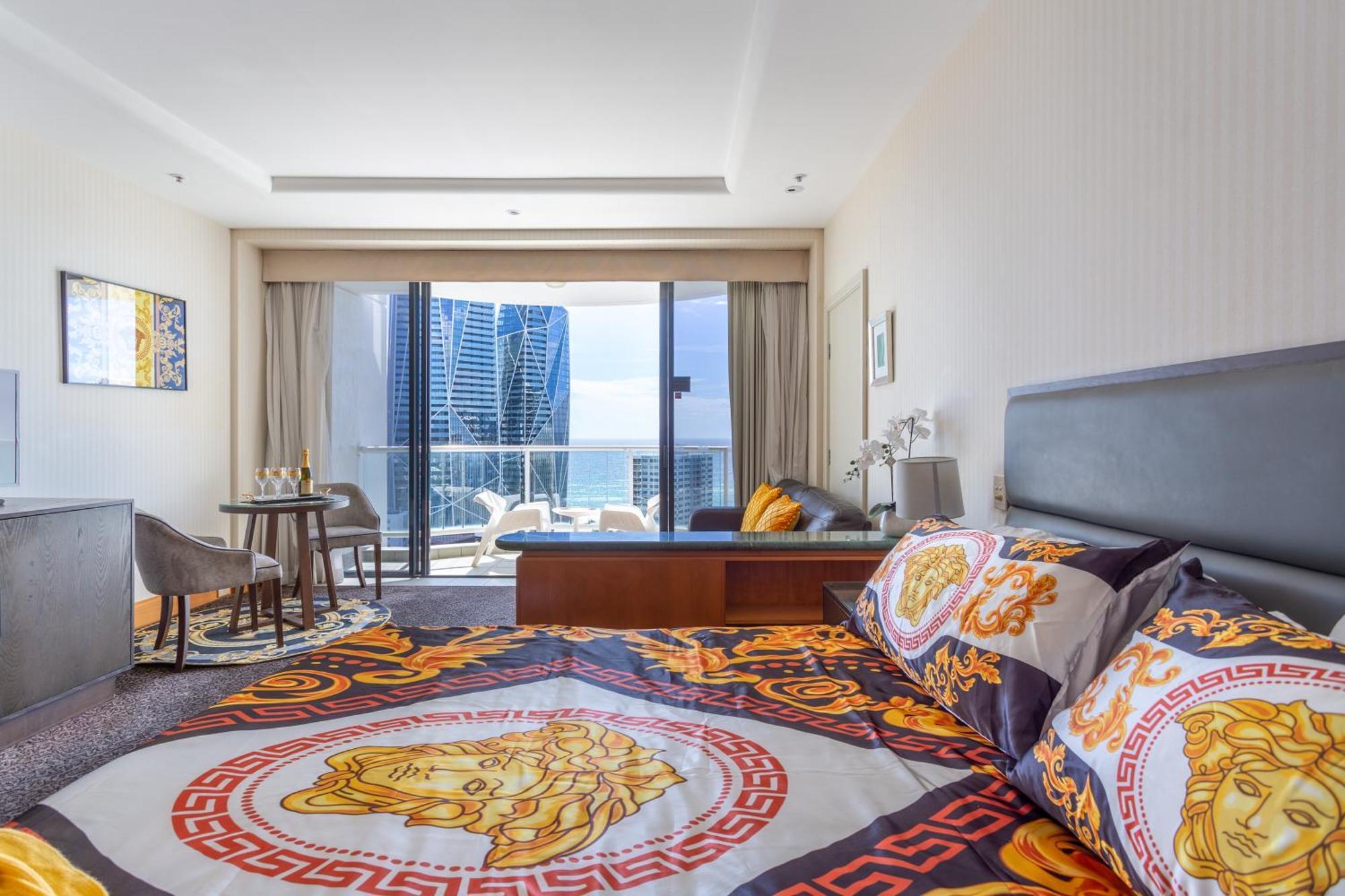 Luxury Privately Owned Ocean View Studio Apartments At O4Ks Gold Tower Гоулд Коуст Стая снимка